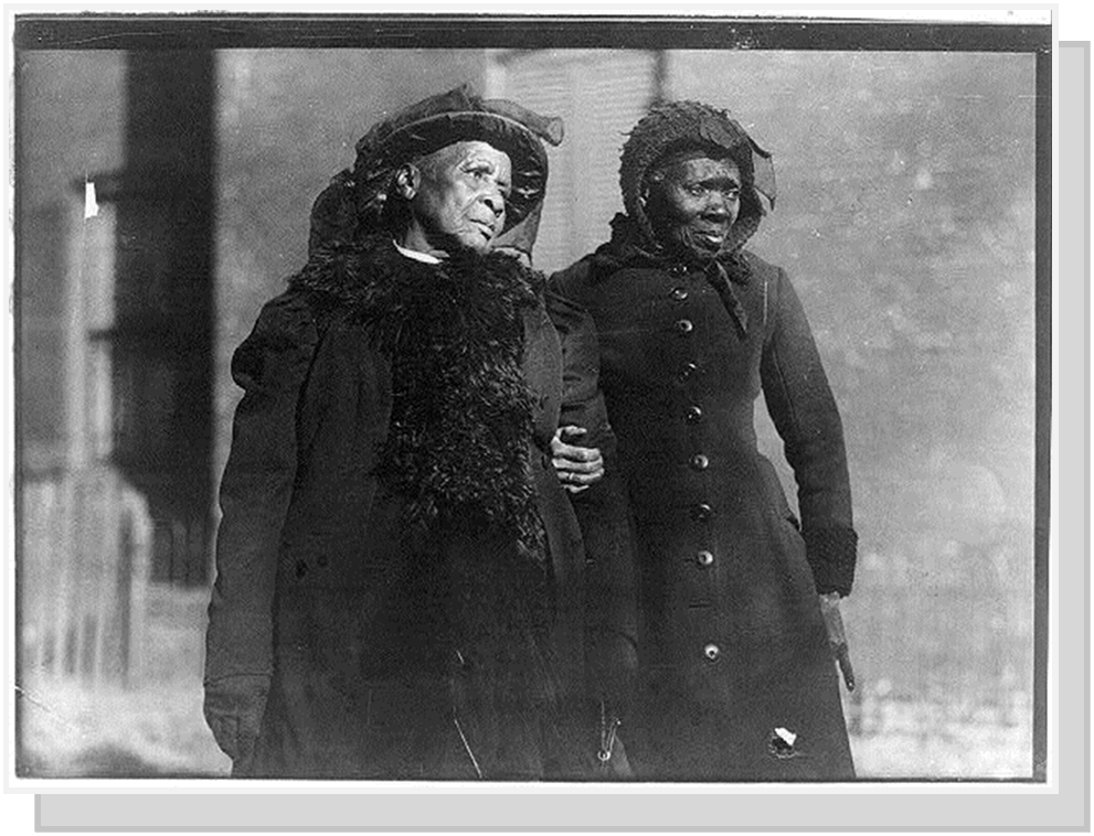 Two attendees at the Convention.  Photo courtesy of the Library of Congress. 